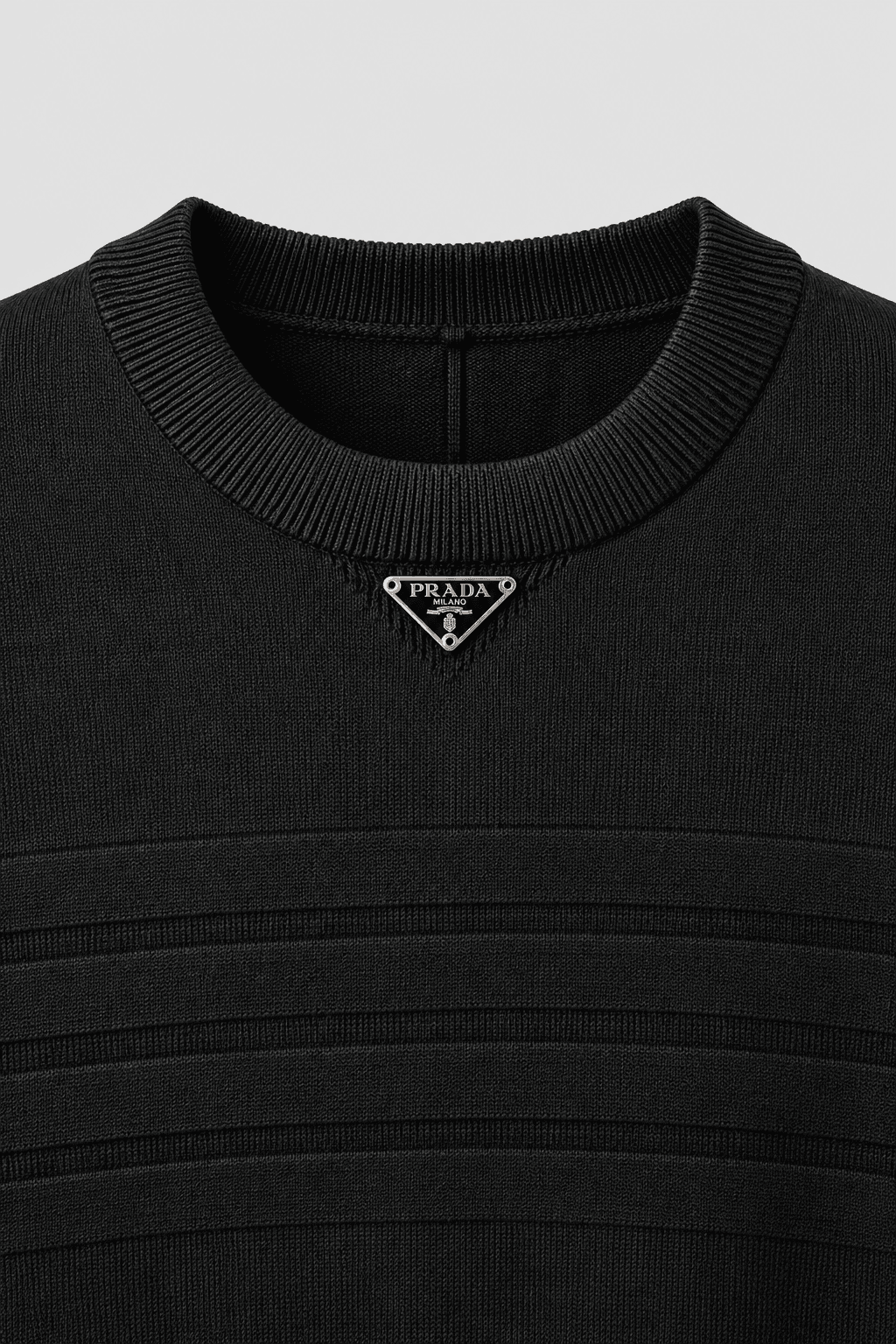 Prada Triko Bisiklet Yaka