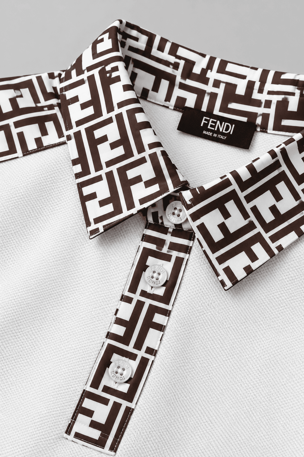 Fendi Double Uzun Polo Yaka T-Shirt
