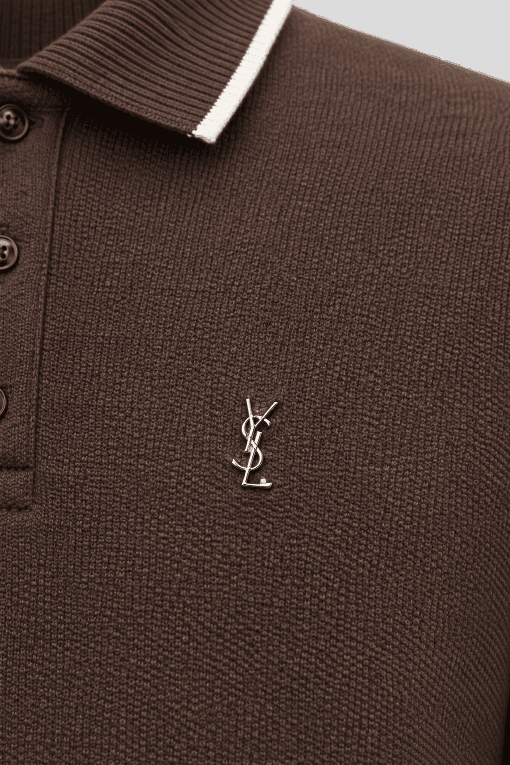 Saint Laurent Double Uzun Polo Yaka T-Shirt